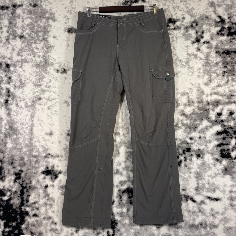 Kuhl Pants Womens Size 12 Gray Hiking Cargo Outdoors Stretch Comfort Casual‎